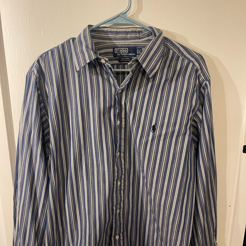 Polo by Ralph Lauren Men's Size XL Long Sleeve Dress Shirt